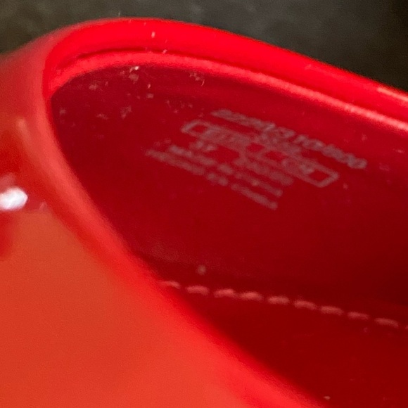 NWOT. Zara Red Shiny High-Heel Shoes. Size 6,5. - Picture 10 of 11